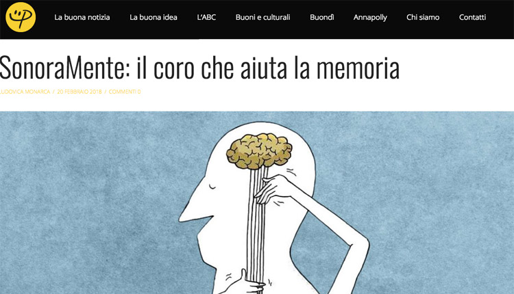 Il progetto SonoraMente su Pollyanna